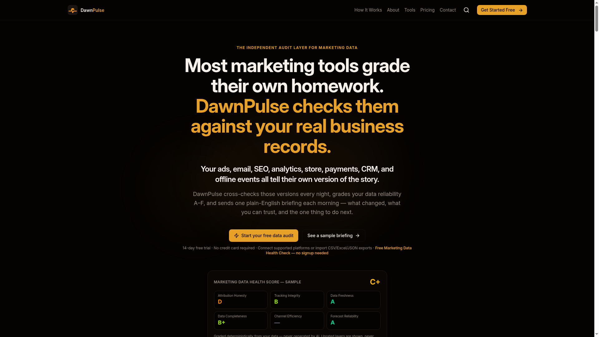 DawnPulse — The independent audit layer for marketing data